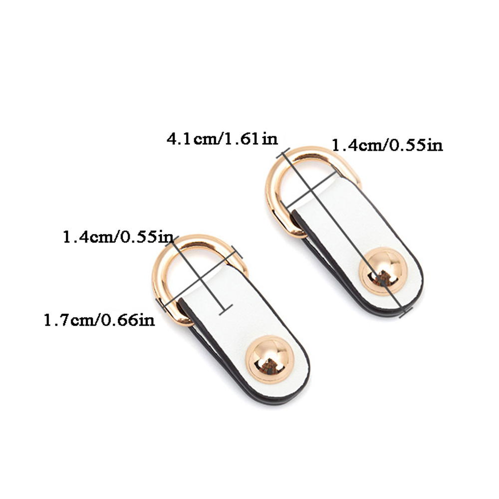 D หัวเข็มขัดอุปกรณ์ฮาร์ดแวร์ตกแต่งมัลติฟังก์ชั่น Link DIY 2 ชิ้น PU เปลี่ยนสายกระเป๋า