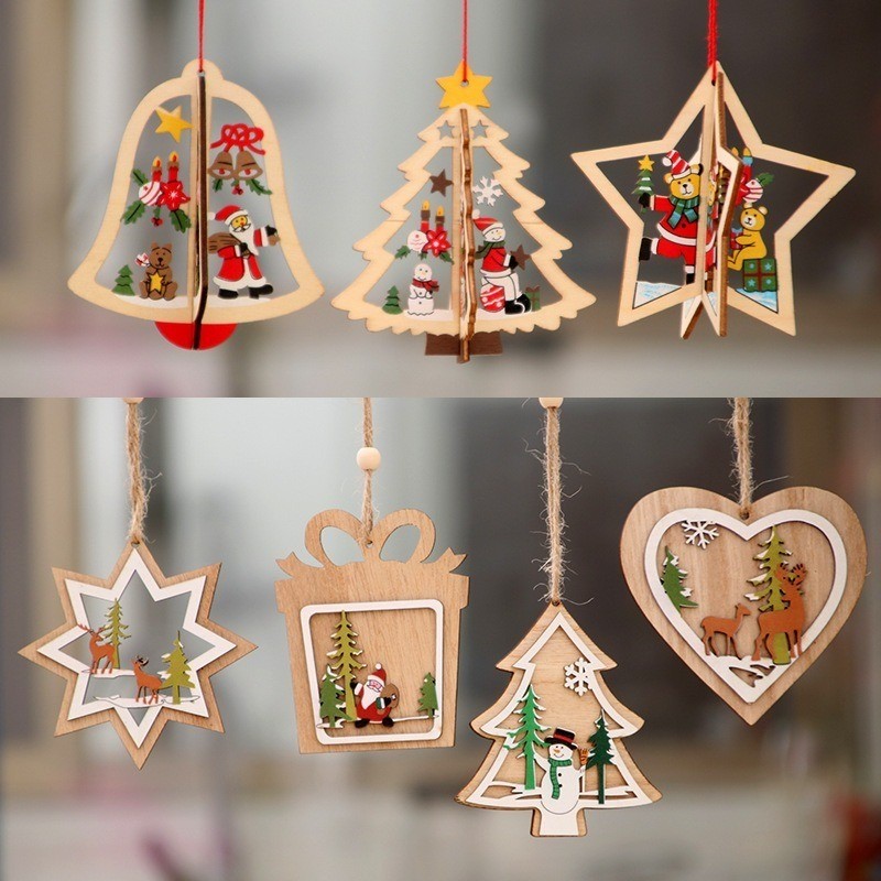 1pc Merry Christmas Gnome จี้ไม้ตกแต่งคริสต์มาสสําหรับ Home Cristmas เครื่องประดับ Xmas Navidad สวัสดีปีใหม่ 2025