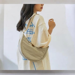uniqlo2304#SMALL#มีป้ายห้อยยูนิโคล่ กระเป๋า ผ้า แคนวาส สะพายข้าง มินิ เท่ๆ ไนล่อน Mini Bag ไหล่ ผู้หญิง น่ารัก ขนนุ่ม