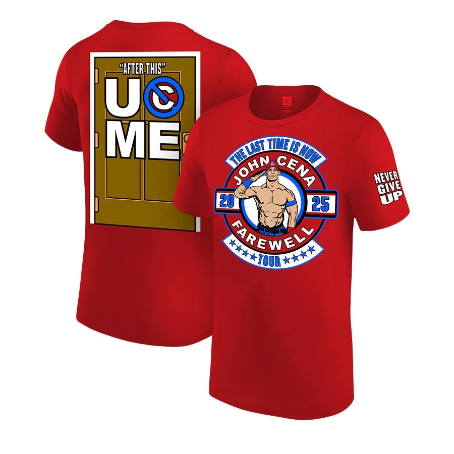 2024 John Cena Wwe Farewell Tour ผ้าฝ้ายผู้หญิงเสื้อผ้าเด็ก T เสื้อผู้ชายสาววัยรุ่น Tee John Cena 500 ระดับ Hustle Jcs