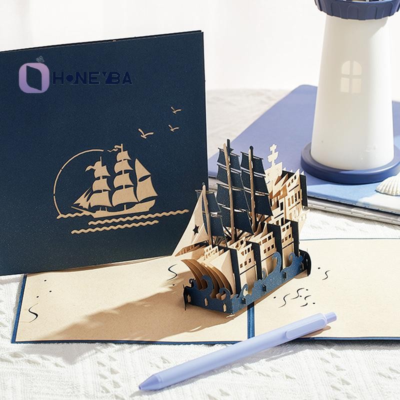 <Honeyby> ทานาบาตะ Greeg Card ของขวัญสามมิติให้แฟนและแฟน Ins Wind 3D Handmade Greeg Card Nice