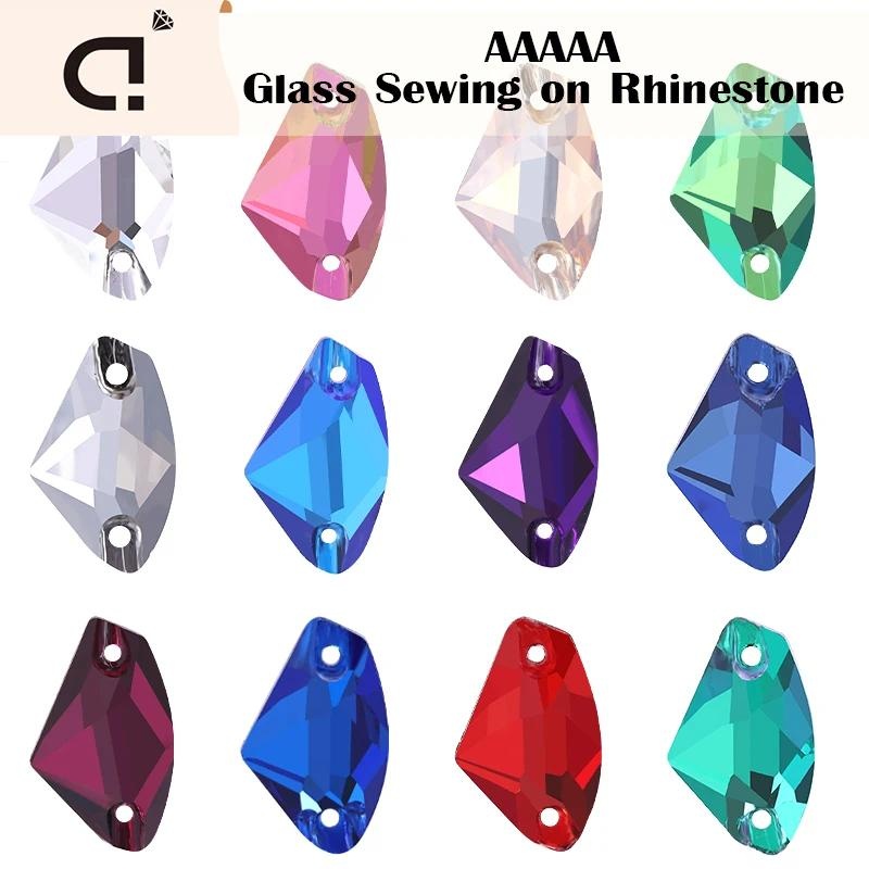 Ducrystal K9 Glass Crystal เย็บบน Rhinestones Flatback อุปกรณ์เสริมสําหรับเสื้อผ้าหัตถกรรมเย็บลูกปัด