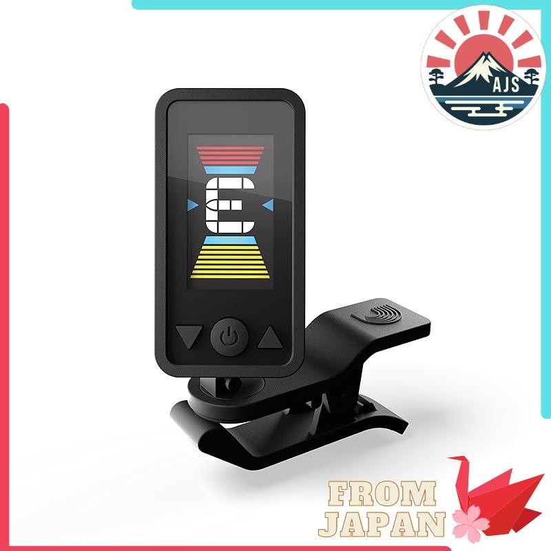 D'Addario Chromatic Clip Tuner Eclipse Tuner Full Color Display Black PW-CT-17BK [Domestic Regular Product]