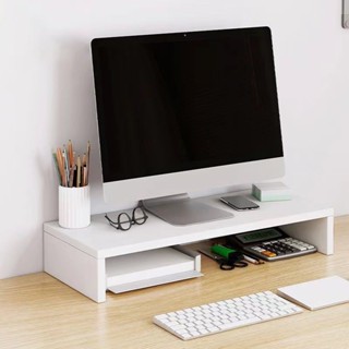 ชั้นวางจอคอม 1/2 ชั้น โต๊ะวางของพิวเตอร์จัดระเบียบ โต๊ะเขียน…