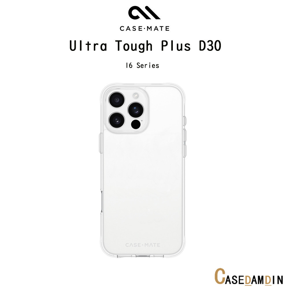 Case-Mate Ultra Tough Plus D3O เคสใสกันกระแทกระดับ4.8เมตรเกรดพรีเมี่ยม เคสสำหรับ iPhone16/16Plus/16P