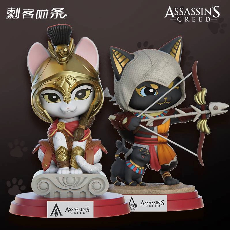 ✨✨พร้อมส่ง✨✨Genuine Assassin's Creed Assassin Meow Tiao Series Peripheral Origin Brotherhood Hall Bl