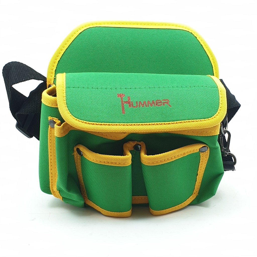 room_shop101 HUMMER กระเป๋าเครื่องมือช่างคาดเอว รุ่น JR-YB03 สีเขียว-เหลือง