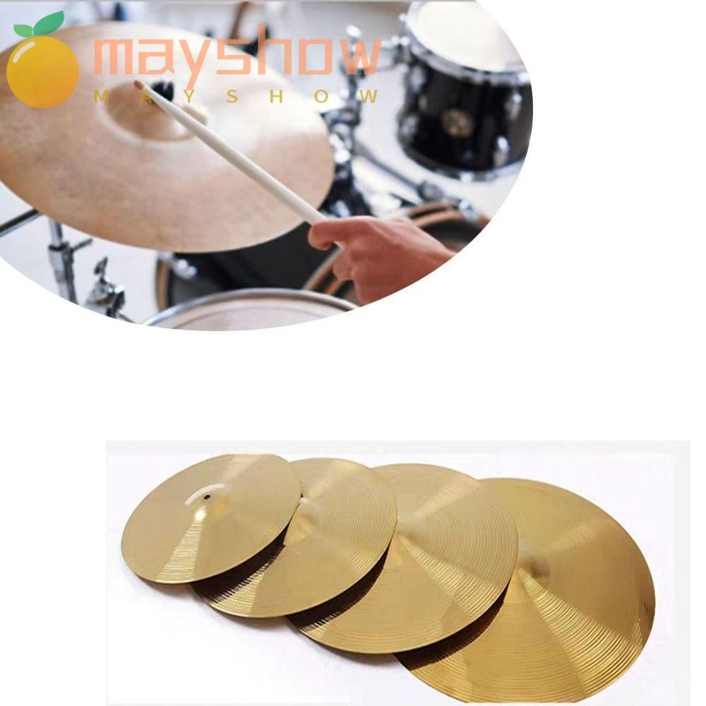 Mayshow Splash Crash Hi-Hat Cymbal, Percussion อุปกรณ์เสริมกลองอะไหล่กลองกลองฉาบ,คุณภาพสูง 6/8/10/12 นิ้วชุดกลองทองเหลือง Cymbal Jazz Drum Cymbal