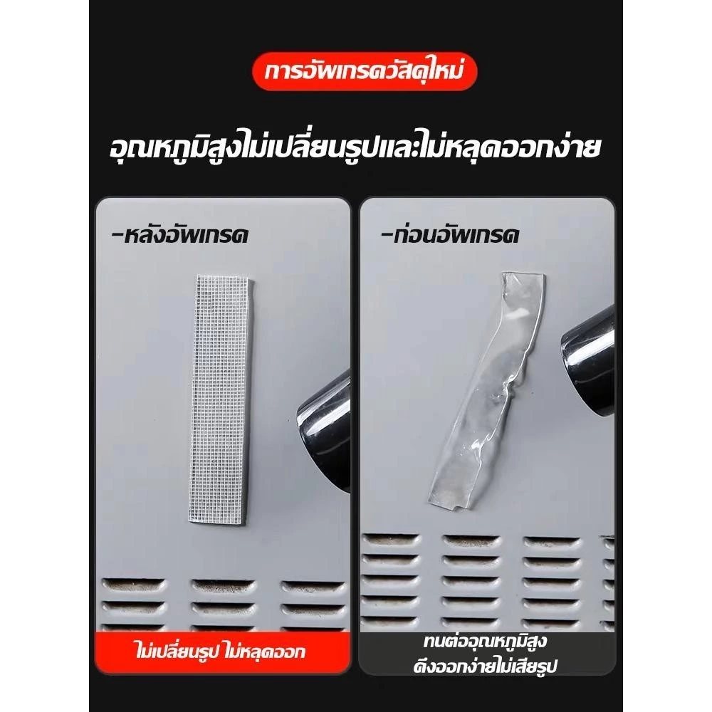 (อัพเกรด)เทปนาโน 1เมตร เทปใสสารพัดประ เทปใสชนิดเหนียวพิเศษ สำหรับติดกำแพงจัดเก็บสิ่งของนำมาใช้ใหม่ได้ เทปใสอเนกประสงค์ thumbnail 4
