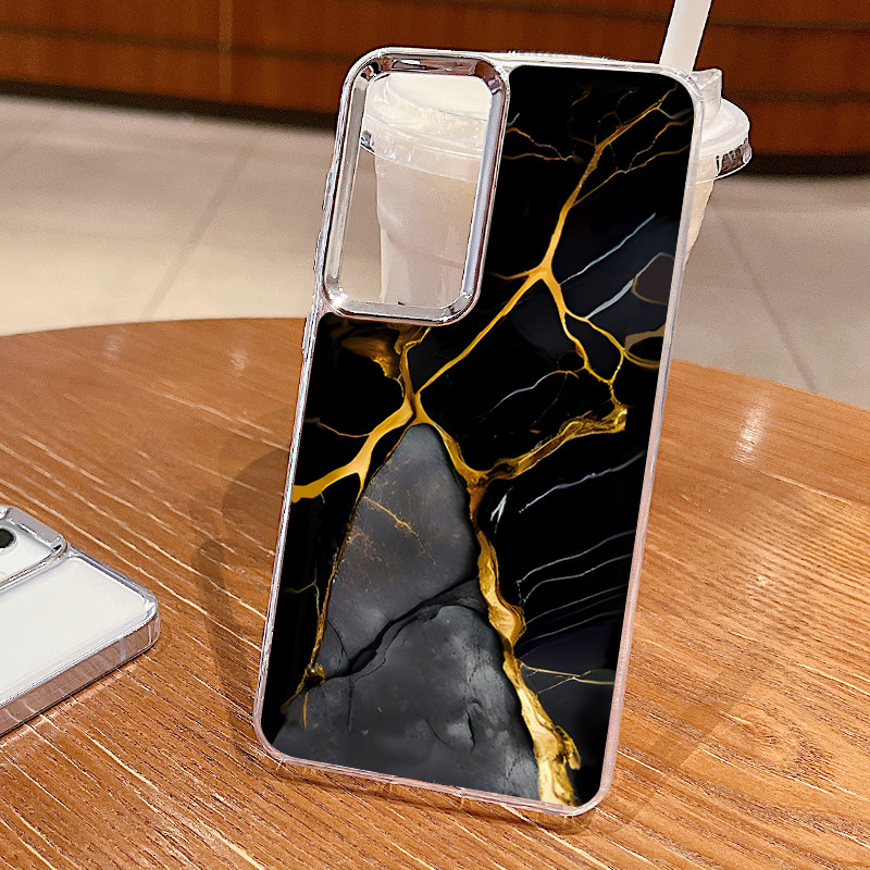 Samsung Galaxy S22 S24 PLUS S21 Ultra S23 FE A25 A33 A54 5G Gradient Marble Square Soft Phone Cover