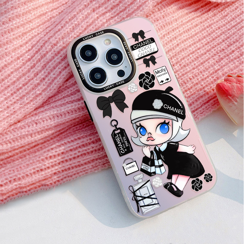 Molly POP Mart สำหรับ เคสไอโฟน17 16 15 11 iphone13 14 12 8 7 xr xs pro plus max โปร่งแสง TPU case คู่รัก ของขวัญ