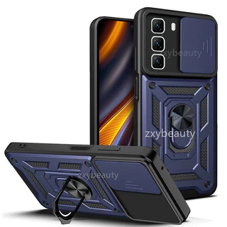 Infinix Hot 50 Pro Plus 60 60i 60Pro 2025 4G 5G เคสโทรศัพท์แม่เหล็กผู้ถือแหวนสําหรับ Hot50 50Pro 50Pro + Hot50Pro Hot60 60Pro + Hot60i Hot60Pro Push กล้องป้องกัน