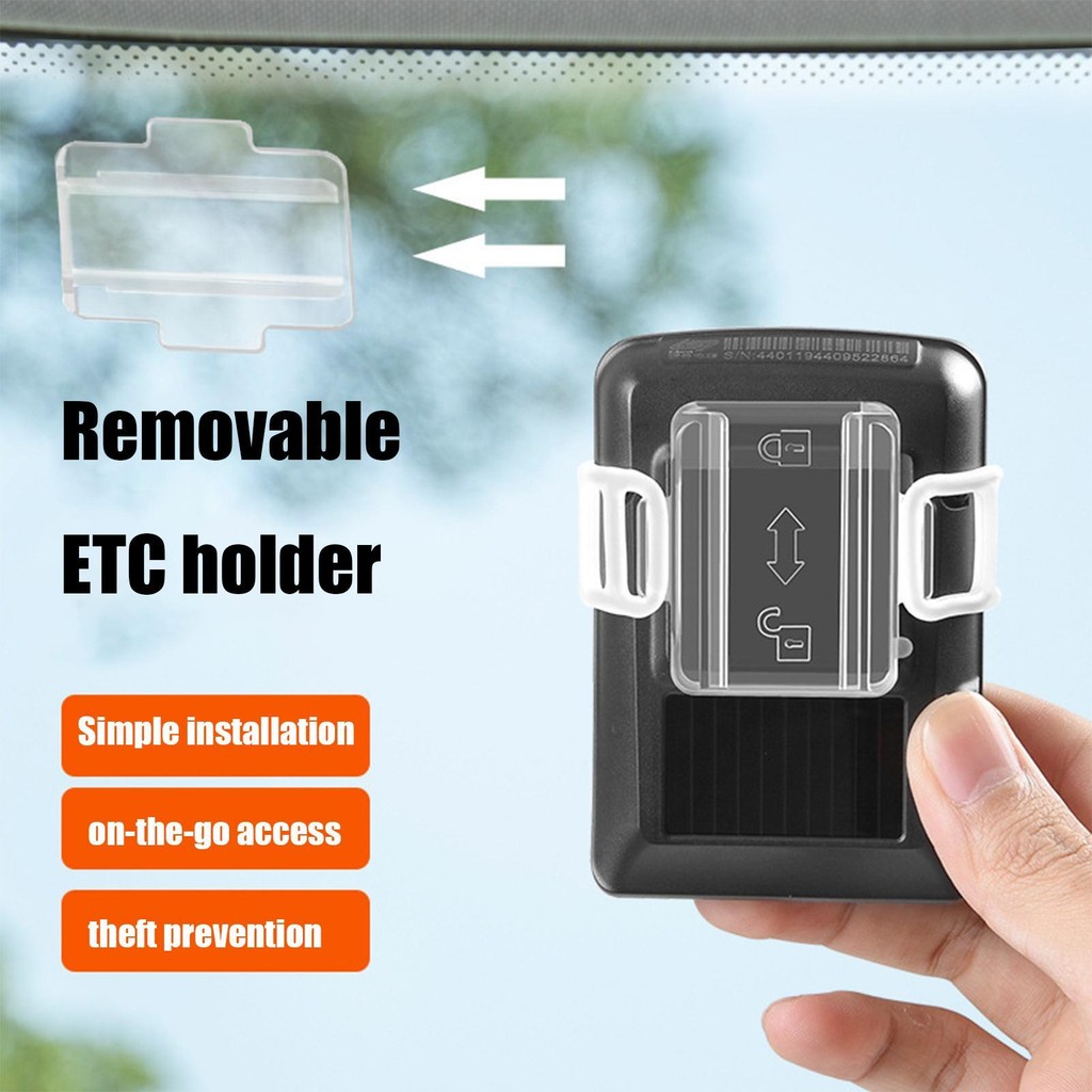ที่จอดรถสําหรับกระจกรถยนต์ที่ถอดออกได้ EZ Pass Mount Easy Pass Holder ทนทานกระจก Mount Pass lofuph