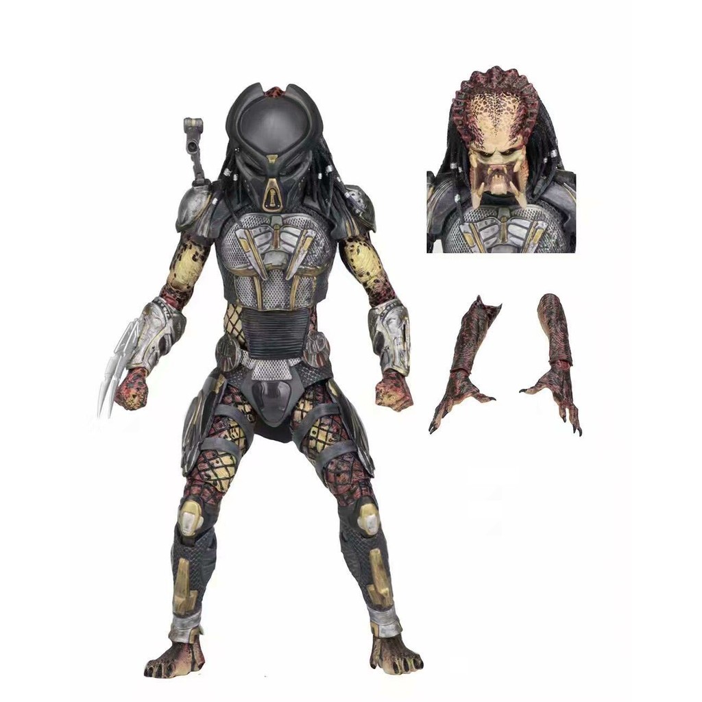 NECA Predator 2018 Movie Deluxe Edition เคลื่อนย้ายได้ Predator Alien รุ่นรูปตุ๊กตาของเล่นตุ๊กตา