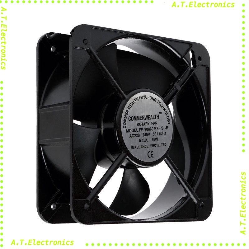 ￼พัดลมระบายอากาศ 8นิ้ว 220v พร้อมส่ง 200×200×60mmรับประกัน7วันออกบิลได้พร้อม​จัดส่ง​
