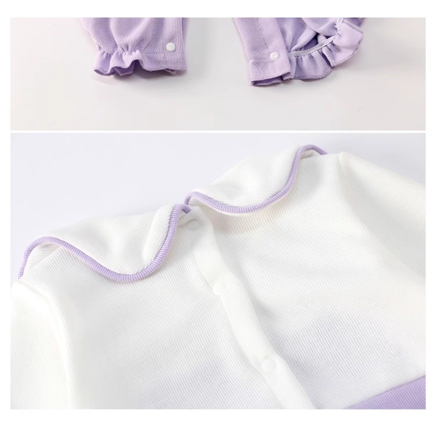 ฤดูใบไม้ร่วงใหม่เสื้อผ้าเด็กหญิงบอดี้สูทแขนยาว 0-28 เดือนเด็ก ระดับ ก ฤดูใบไม้ผลิน่ารักสุดน่ารักสไตล์เจ้าหญิงดอกไม้ ชุดรอมเปอร์ สไตล์เกาหลี - รูปที่ 7