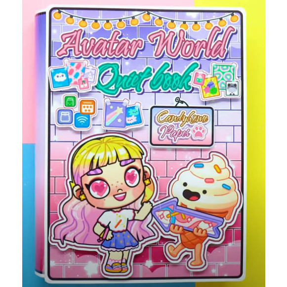 Toca Life world หนังสือเงียบ บ้านตุ๊กตากระดาษ Toca Boca Avatar world  quiet book หนังสือแฮนด์เมด หนังสือไร้เสียง บ้านตุ๊กตา  บ้านกระดาษ diy ตุ๊กตากระดาษคุโรมิ หนังสือกระดาษแฮนด์เมด บ้านตุ๊กตา ชุดหนังสือกระดาษ หนังสือกระดาษ จิ๊กซอว์กระดาษ ของเล่นสําหรับเด็