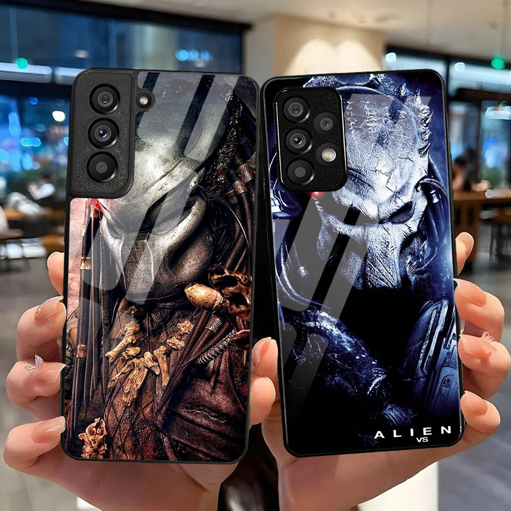 Alien Vs Predator กระจกนิรภัยเคสโทรศัพท์สําหรับ Samsung Galaxy S9 Plus S10 S10e S20 FE S20 Plus S21 