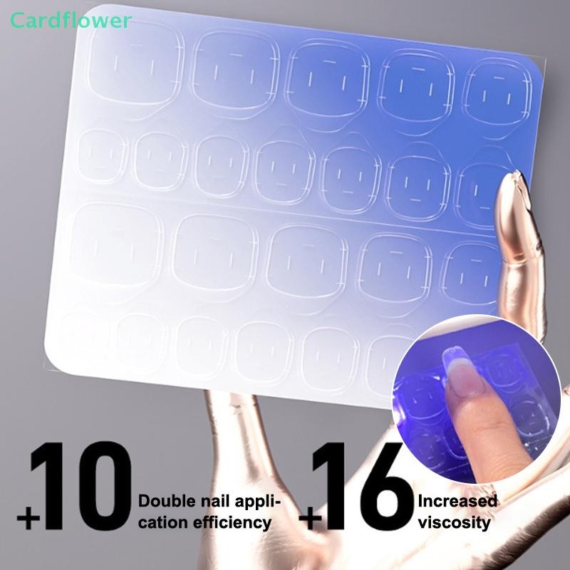 <Cardflower>UVเจลกาวเยลลี่20xส่องไฟUV Jellyกาวสวมใส่เกราะsolid State Superกาวกันน้ําเล็บเครื่องมือศิลปะลดราคา