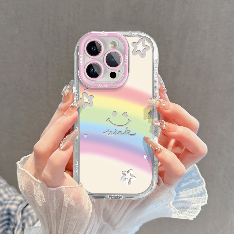 เข้ากันได้กับเคส iPhone16 Pro Max iPhone15ProMax 14 iPhone13 12 iPhone 11 X XR XS 78plus เคสโทรศัพท์ RL258NYK&259