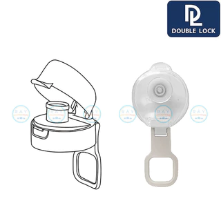Double Lock กระบอกน้ำ 600 มล ฝาล็อค 1814 3421 BPA Free JCJ ขวดน้ำพลาสติกใส ขวดน้ำพกพา ขวดน้ำหูหิ้ว กระบอกน้ำเย็น