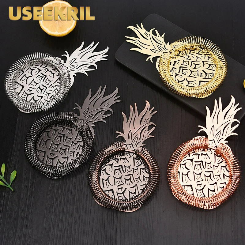 Creative Pineapple Cocktail Strainers Wine Strainer Stainless Steel Bar Strainer Drinkware Tools Bar