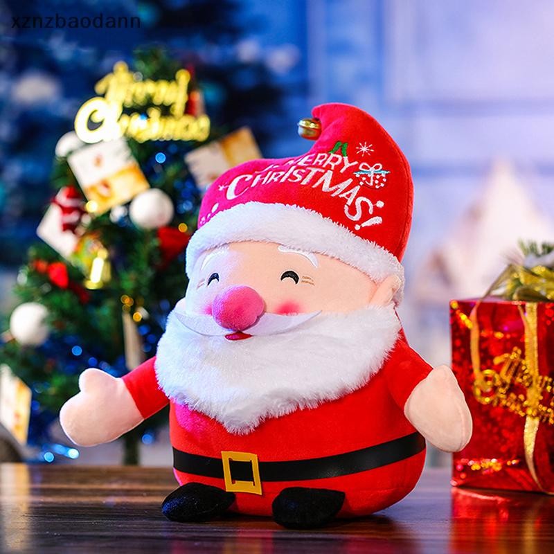 [XZNZV] น่ารักคริสต์มาส Santa Claus Elk Snowman ของเล่นตุ๊กตายัดไส้เทศกาลตุ๊กตาของขวัญคริสต์มาสสําหรับเด็กเด็กผู้หญิงตกแต่ง IKFG