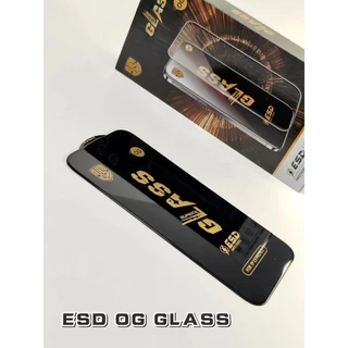 ฟิล์มกระจก เต็มจอ OG GLASS ESD ภาพชัด คุณภาพดี ติดเองได้ 1กล่อง 10แผ่น SAM/OPPO/IPHONE/VIVO/INFINIXI