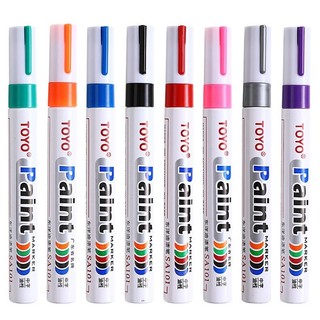 ll ร้านคนไทยแท้ๆ ll Toyo Paint ปากกาเขียนยาง ปากกาเอนกประสงค์ เขียนได้ทุกสภาพผิว Marker ปากกาเพ้นท์ ของแท้ 100%
