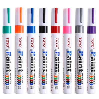 ปากกาเขียนป้ายทะเบียน ปากกาเขียนยาง ปากกาเขียนล้อเขียนยางรถยนต์ หลายสีให้เลือก