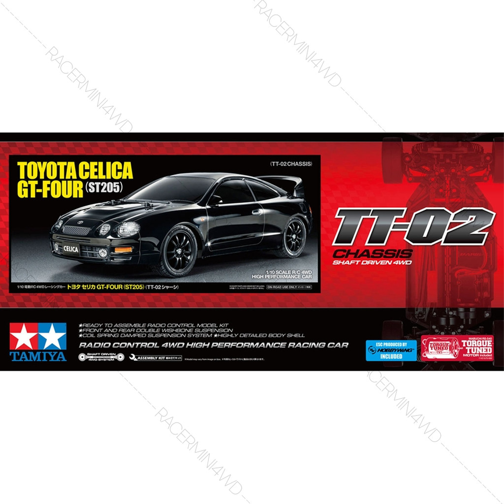 TAMIYA 58743 1/10 R/C Kit 4WD Toyota Celica GT-FOUR (ST205) (TT-02 Chassis)