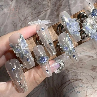 [maybeauty] Shape Shiny Nail Sticker Nail Stying Stereoscopic Nail Decal DIY Art Salon Artผู้ที่ชื่นชอบ {TH}