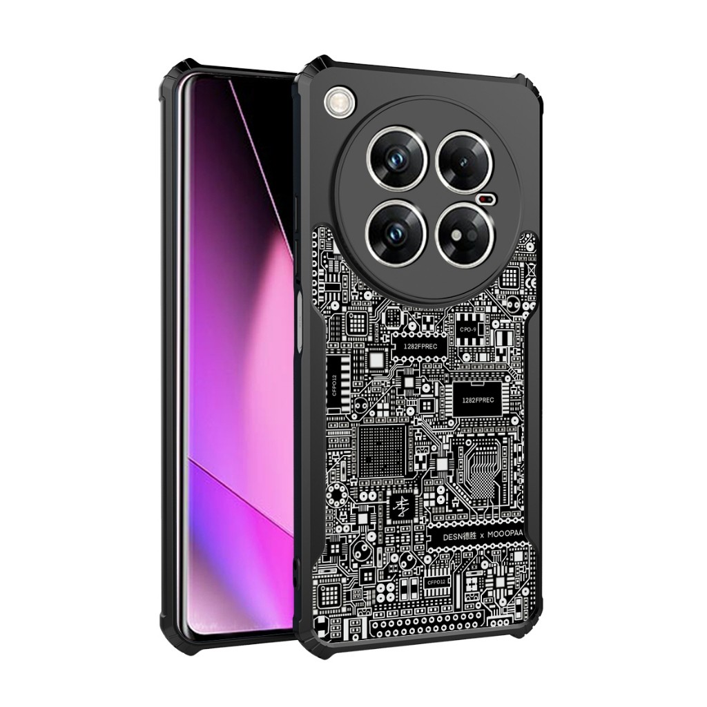 [สต๊อกพร้อม]เคสโทรศัพท์แบบใสสําหรับ Infinix Zero 40 Zero 30 Zero 20 Zero 8i X687 Shock Fall Prevention Transparent Case 1.รูปแบบ PCB