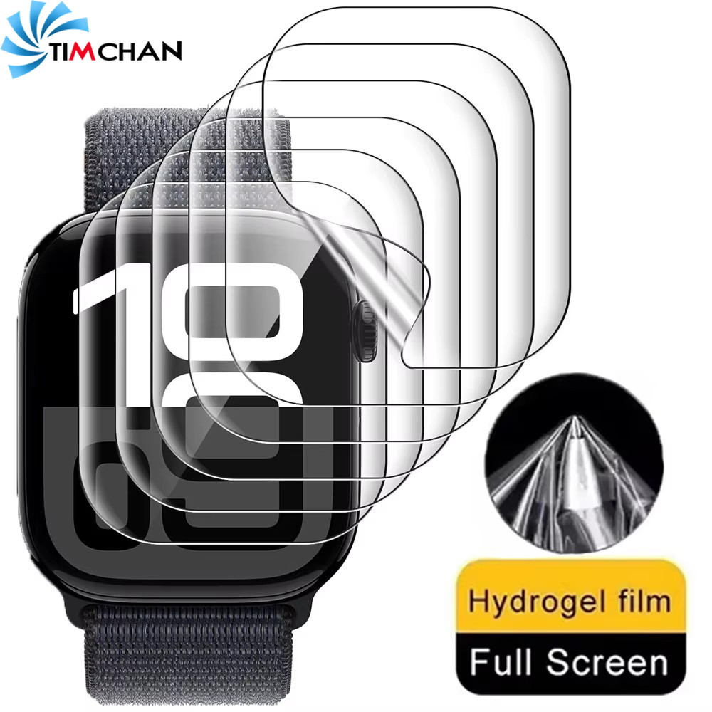 2/4/6/10 ชิ้นเข้ากันได้สําหรับ Apple Watch 10 - ตัวป้องกันหน้าจอสมาร์ทวอทช์ - ป้องกันรอยขีดข่วน, ป้องกันการชนกัน, HD, Clear - ฟิล์ม TPU แบบนุ่ม - ฟิล์ม Hydrogel 42 มม. 46 มม.