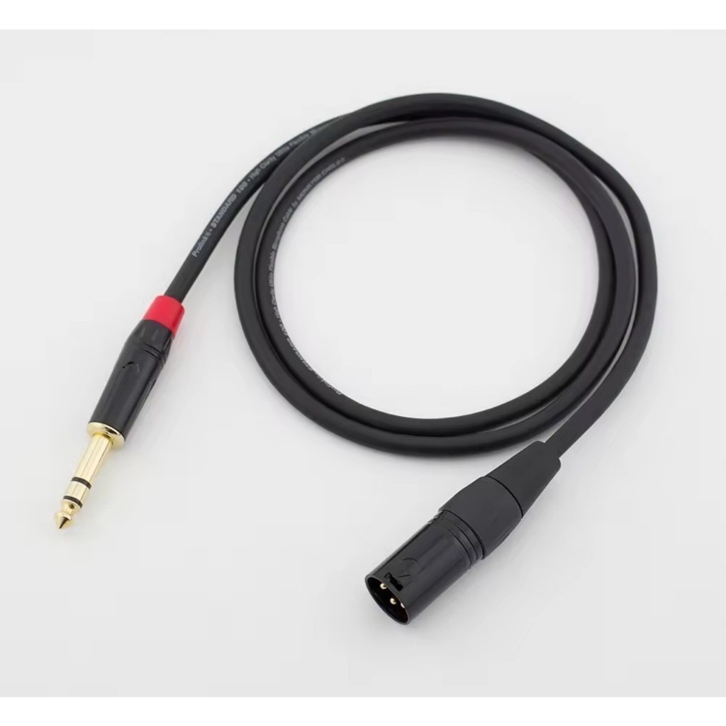 ✅ สาย TRS 6.35mm to XLR Male ความยาว 1 เมตร สายต่อมิกเซอร์ เพาเวอร์แอมป์ สายสัญญาณ TRS เป็น XLR ตัวผ