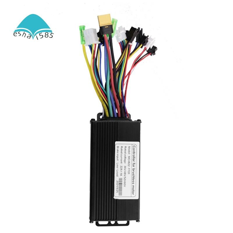 Eshai585Ebike 3 โหมด 36V 48V 52V 60V 22A Controller 11 หลอดสําหรับ 500W มอเตอร์ไฟฟ้าสกู๊ตเตอร์อะไหล่