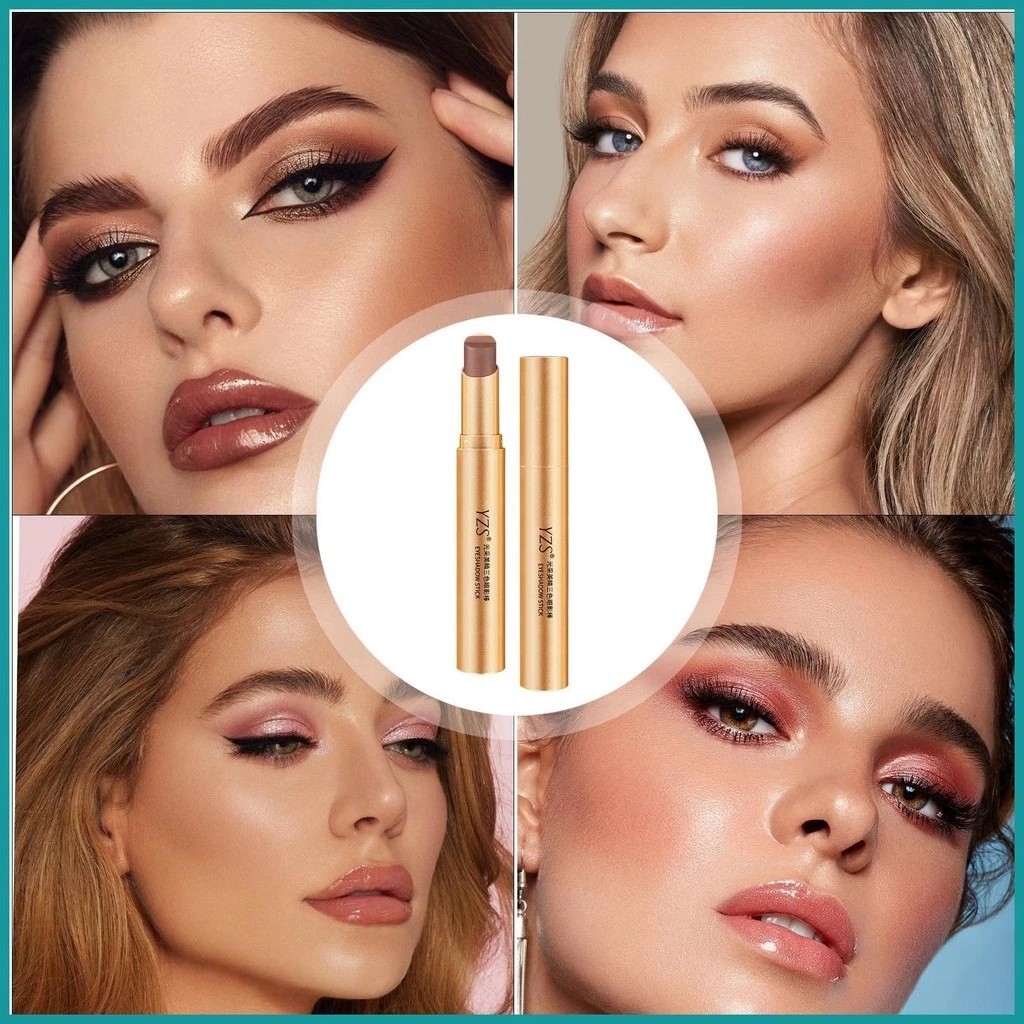 【ขายดีที่สุด】yzseyeshadow Stick 3 Colors สามสี Pearl Flash อายแชโดว์เนื้อแมตต์ กันน้ำ ติดทนนาน อายแชโดว์อาร์ตแบบแท่ง GoldenKey ราคา ถูกที่สุด ดีลบีเคเค แกลเลอรีภาพที่ 7
