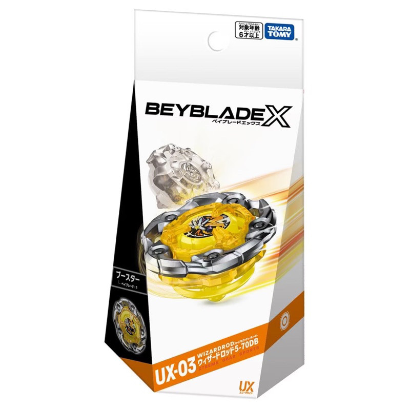 (พร้อมส่ง) BEYBLADE X UX-03 : Booster Wizard Rod 5-70DB ของแท้ Takara Tomy