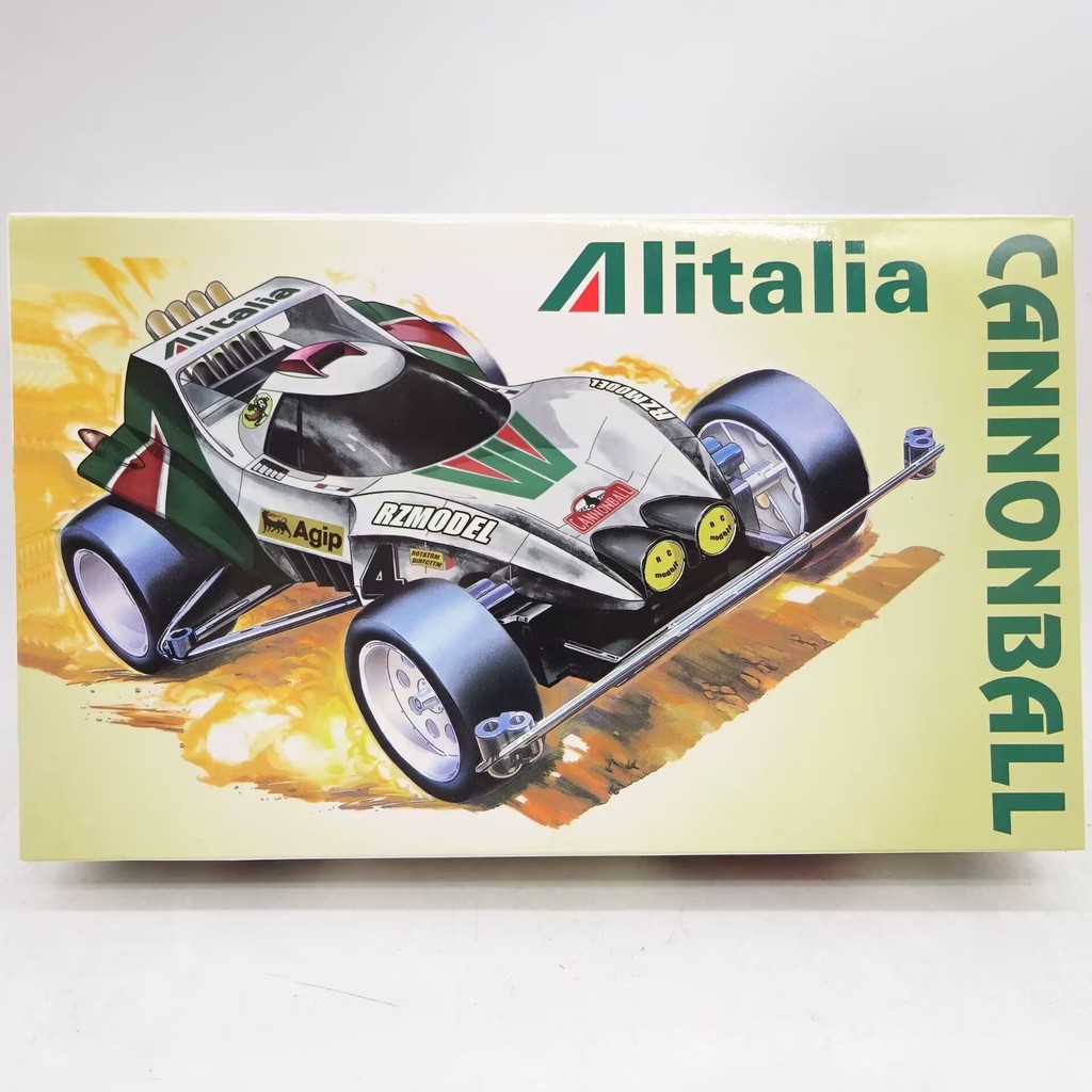 RZ DD สี่ล้อไดรฟ์อิตาเลี่ยน Cannon T3 แชสซีสี่ล้อไดรฟ์เด็ก ALITALIA CANNONBALL TAMIYA Series