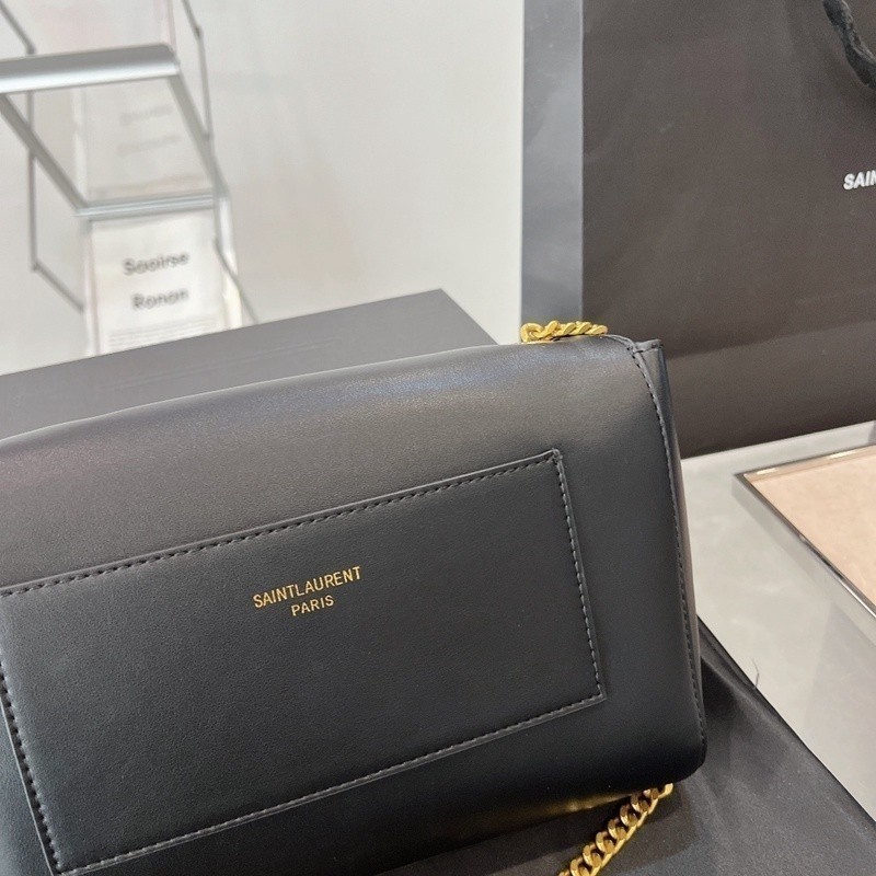 28*17ซม. Fashion Double Bread Messenger ขอโซ่