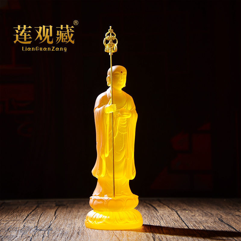 Jiuhua Mountain Ksitigarbha พระโพธิสัตว์พระพุทธรูปรูปปั้นพระพุทธรูป Hall ในครัวเรือน Hall บูชา Town 