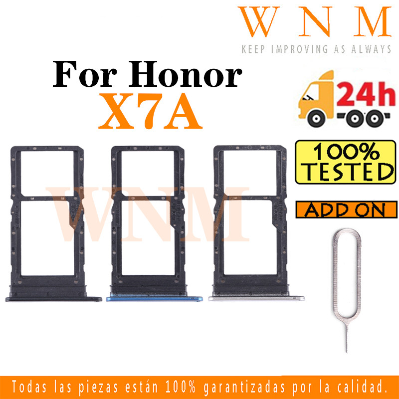 สําหรับ Honor X7A RKY-LX1 RKY-LX2 RKY-LX3 ซิมการ์ดถาดซิมการ์ดผู้ถือการ์ด Reader SD สล็อตอะแดปเตอร์เป