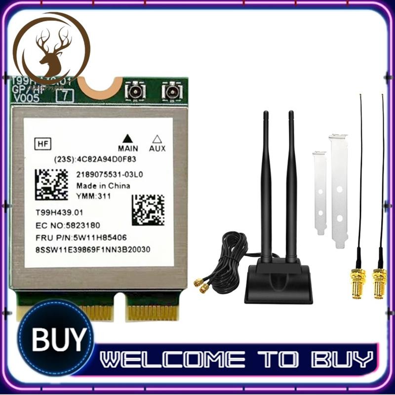 MT7927 การ์ดเครือข่าย WiFi7 Tri-Band M. 2 ไร้สาย 2.4G/5G 6G 8774M บลูทูธ 5.4 Gigabit WiFi7 การ์ด