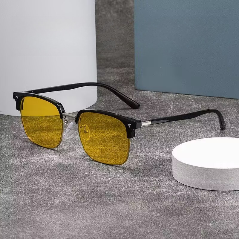 แว่นตาป้องกันแสงสะท้อน สำหรับสายตาสั้น ใช้งานได้ทั้งกลางวันและกลางคืน ออกแบบมาเพื่อความปลอดภัยขณะขับรถในเวลากลางคืน - รูปที่ 3