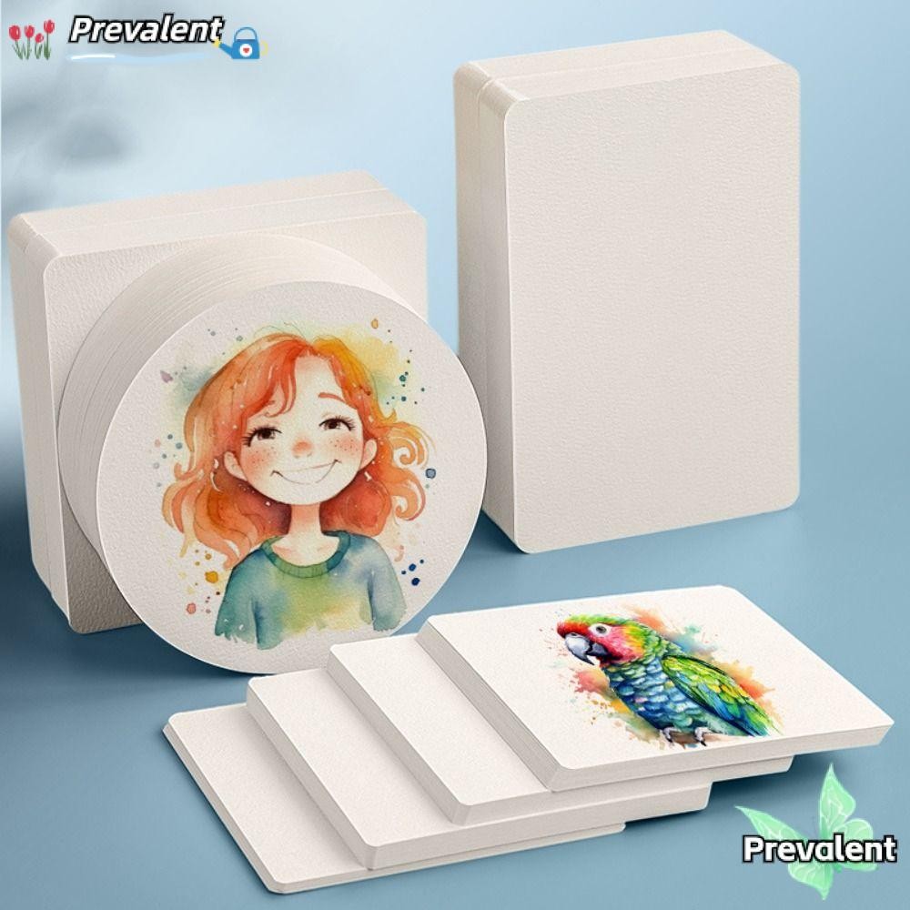 สิทธิ 50แผ่น/ชุดกระดาษสีน้ํา,สแควร์/รอบ/มุมเปล่าศิลปะภาพวาดกระดาษพิเศษ,คุณภาพสูงมืออาชีพน้ําสีกระดาษโปสการ์ดสีน้ําจิตรกรรม