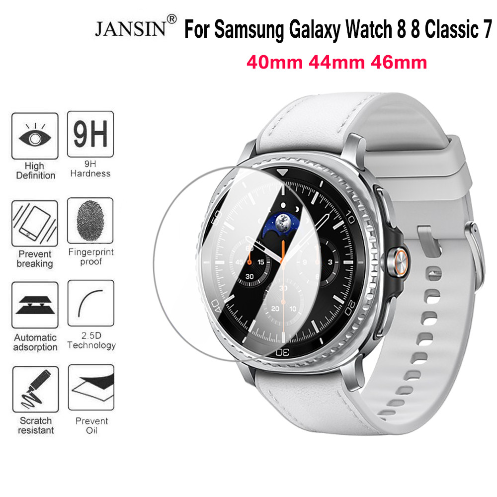 9h Premium กระจกนิรภัย สําหรับ Samsung Galaxy Watch 8 Ultra 40 44 46 47 มม.หน้าจอ Smartwatch Anti-scratch Protector ฟิล์มอุปกรณ์เสริม