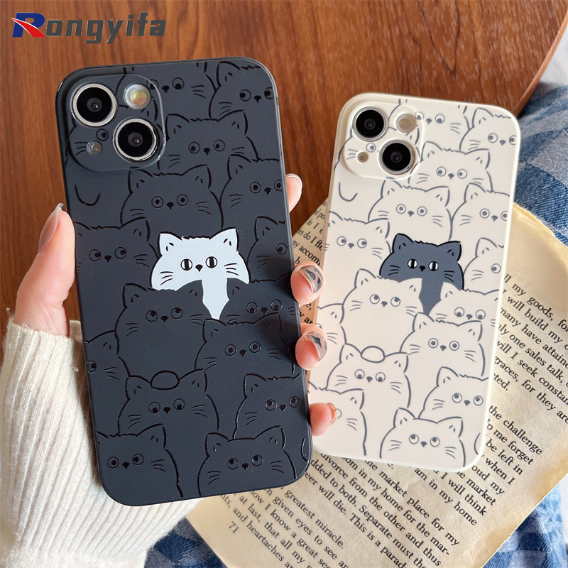 การ์ตูนแมวเคสโทรศัพท์สําหรับRealme GT Neo5 SE Neo3 Master GT2 X7 Pro Ultra Q3S Q3i Q3 Q2i Q X2 XT X 