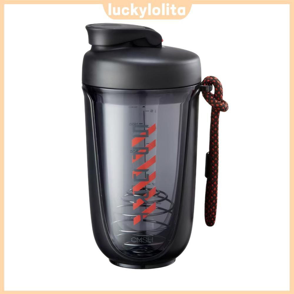 590ml ขวดเชคเกอร์กีฬาพร้อมลูกเชคเกอร์เวย์โปรตีนผงผสมขวดที่ถอดออกได้แบบพกพาถ้วยเครื่องดื่มสําหรับยิมตั้งแคมป์เดินป่ากีฬา [luckylolita.th]