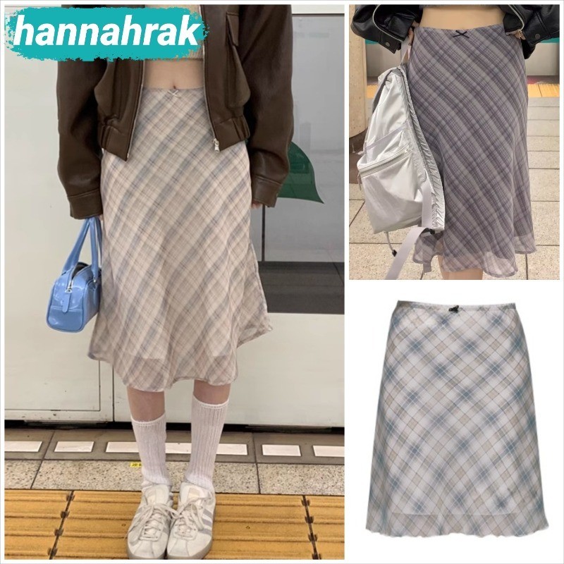 (ส่งจากไทย)กระโปรงทรงAลายสก็อต เก็บทรงสวย แมตช์ได้หลายลุค สินค้า