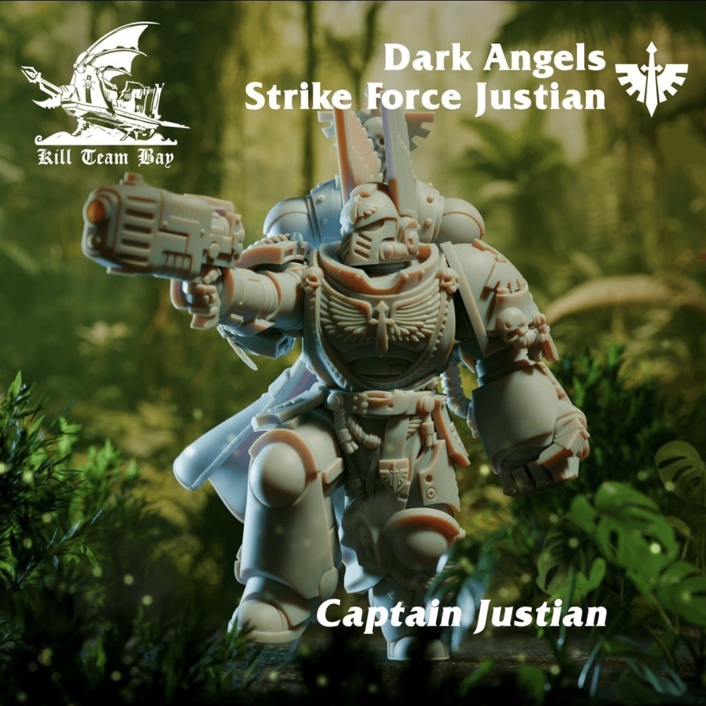 Miniature Warhammer Dark Angel 3D Printing Resin Chess Pieces Need to Color Own WEJL